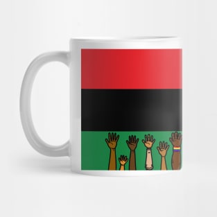 Pan African flag Juneteenth black freedom liberation Mug